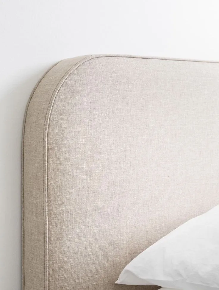 Base de cama tapizada de la colección Cabeceras de Mar de Baja — referencia de diseño 3