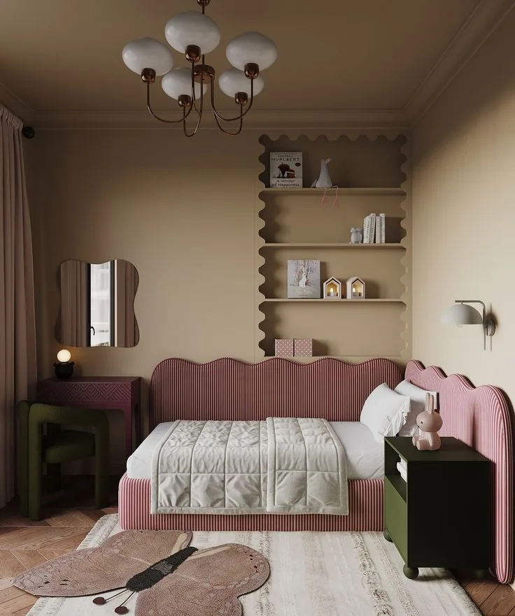 Base de cama tapizada de la colección Kids de Mar de Baja — referencia de diseño 5